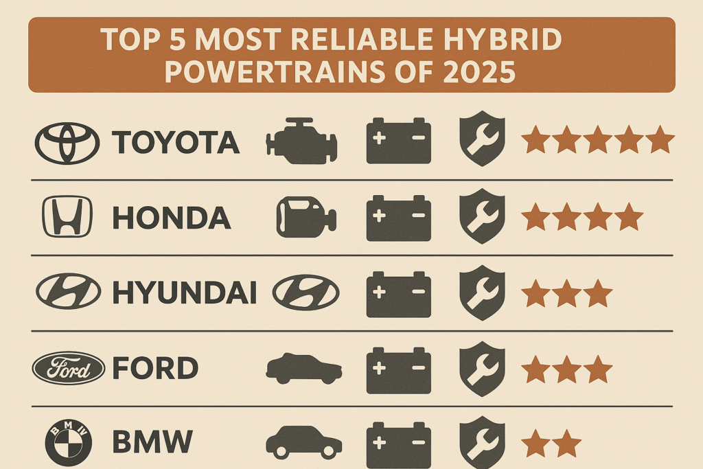 Most Reliable Hybrid Powertrains Ranked by Mechanics (2025 Edition)